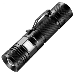 SupFire神火V8手电筒超亮强光远射变焦便携小充电户外纺织查布灯S