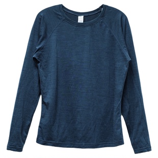 DOVERIST 经典系列100%美利奴羊毛女士运动长袖T恤超细澳进口羊毛