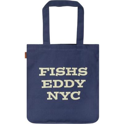 FISHS EDDY 提包2025新款休闲棉质撞色印花大容量帆布包577160