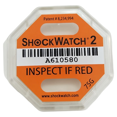 正品包邮二代SHOCKWATCH防震标签75G可快递振动感应贴TILTWATCH