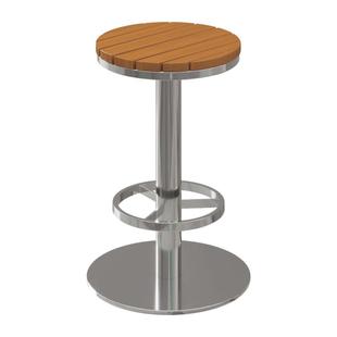 不锈钢吧台椅旋转高脚凳固定高脚椅户外庭院吧椅室外桌椅酒吧椅子