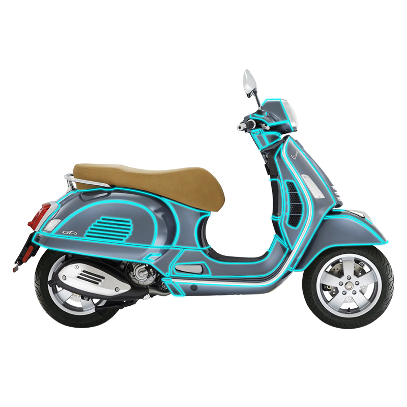 适用Vespa GTS300 HPE保护贴膜TPU透明隐形车衣划痕修复专用改装
