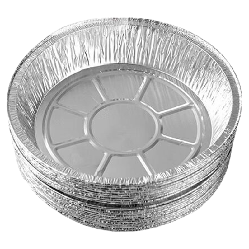 空气炸锅专用加厚锡纸盘盒烧烤箱烘焙锡箔碗家用锡纸盒食品级圆形