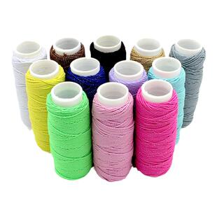 服装辅料家用彩色圆细缝纫机弹力松紧底线衣服袖口裙边褶皱橡皮筋