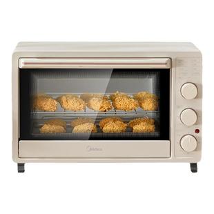 美的烤箱家用小型30升蛋糕烘焙专用2024新款多功能电烤箱PT30K3