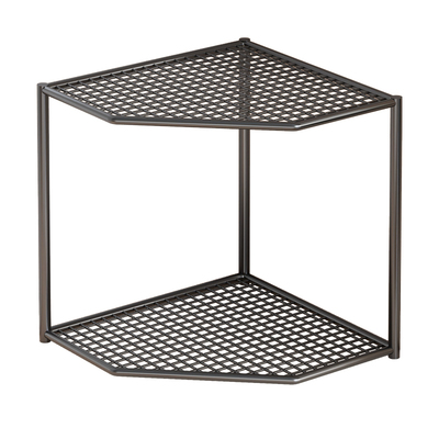 桌面转角置物架办公室拐角多层书本收纳架子家用书桌上三角小书柜