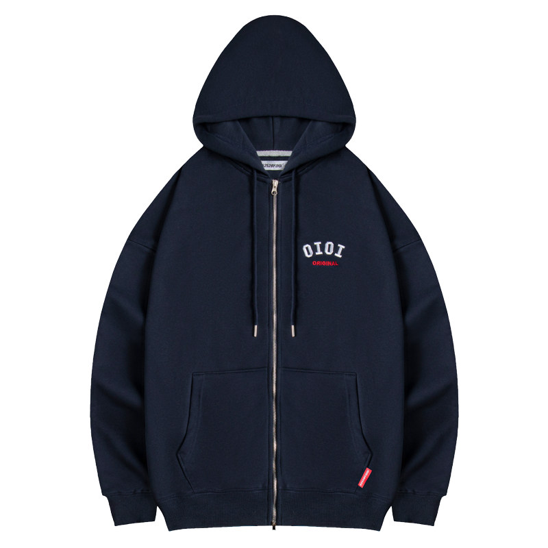 【官方正品】OiOi开衫外套女连帽卫衣朴彩英ROSE同款拉链宽松情侣