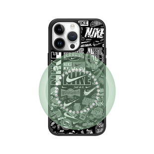 【Magsafe磁吸】黑色潮牌适用于苹果17Promax手机壳iPhone16高级13磨砂肤感12/11黑软边14Pro超薄xs保护套15