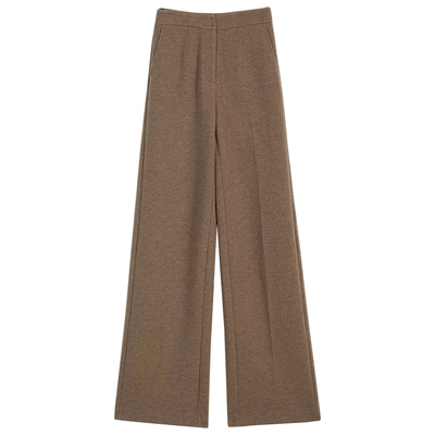 【刘涛同款】YINER音儿女装冬季法式羊毛羊绒混纺直筒休闲裤