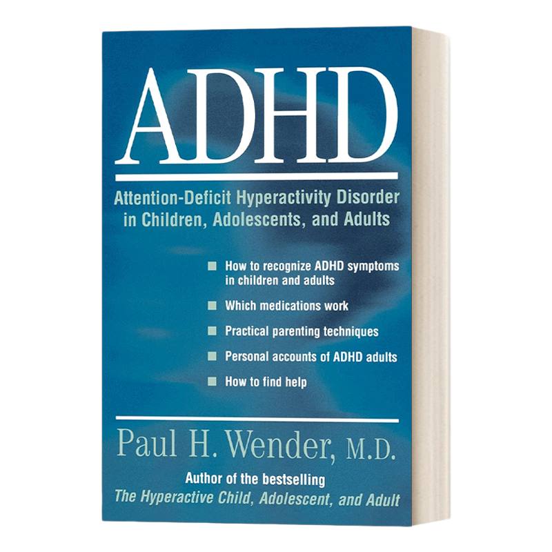 英文原版 ADHD Attention-Deficit Hyperactivity Disorder in Children 多动症儿童青少年和成人的注意力缺陷多动障碍 进口书
