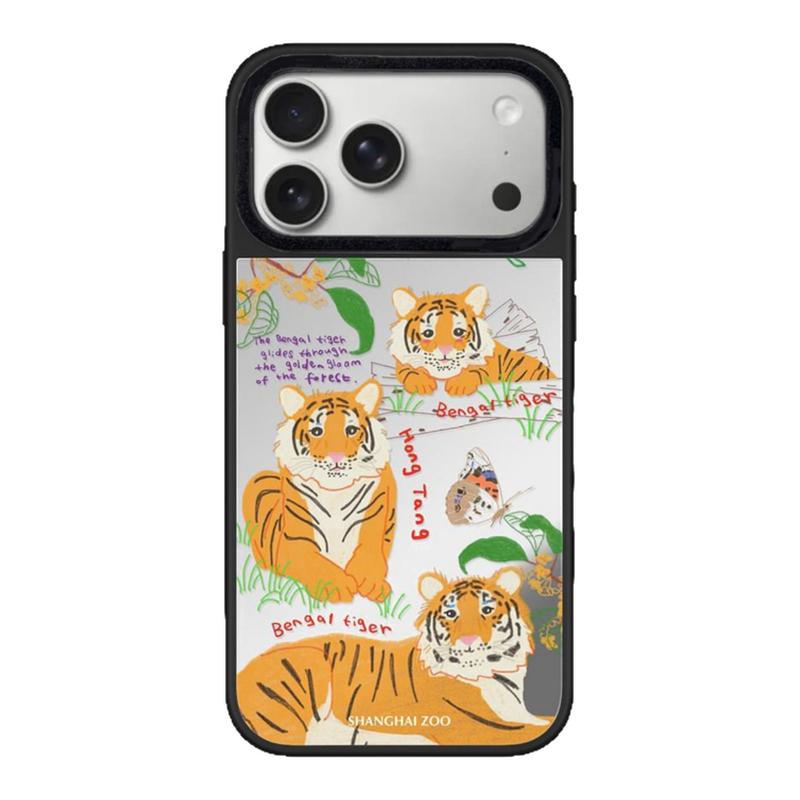 【韩国代购】新款动物园企鹅社交家适用苹果17promax手机壳iphone16/15/14pro/plus镜面外壳13/12磁吸Magsafe