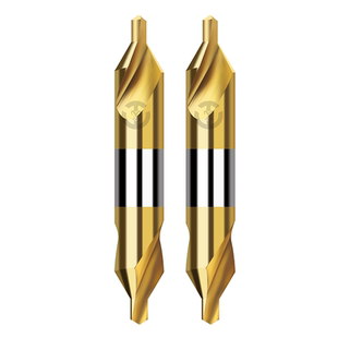 镀钛含钴中心钻头不锈钢专用A型B型中心钻全磨螺旋槽定心定点钻头