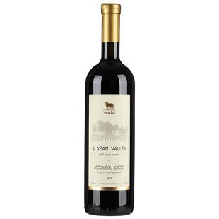 格鲁吉亚红酒原瓶原装进口维尔兹阿拉赞河谷半甜红葡萄酒不酸涩