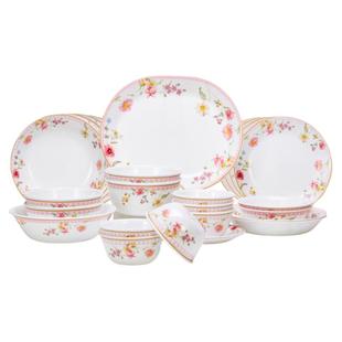 【新品】CORELLE康宁繁花餐具套装进口家用饭碗盘子碗盘套装送礼