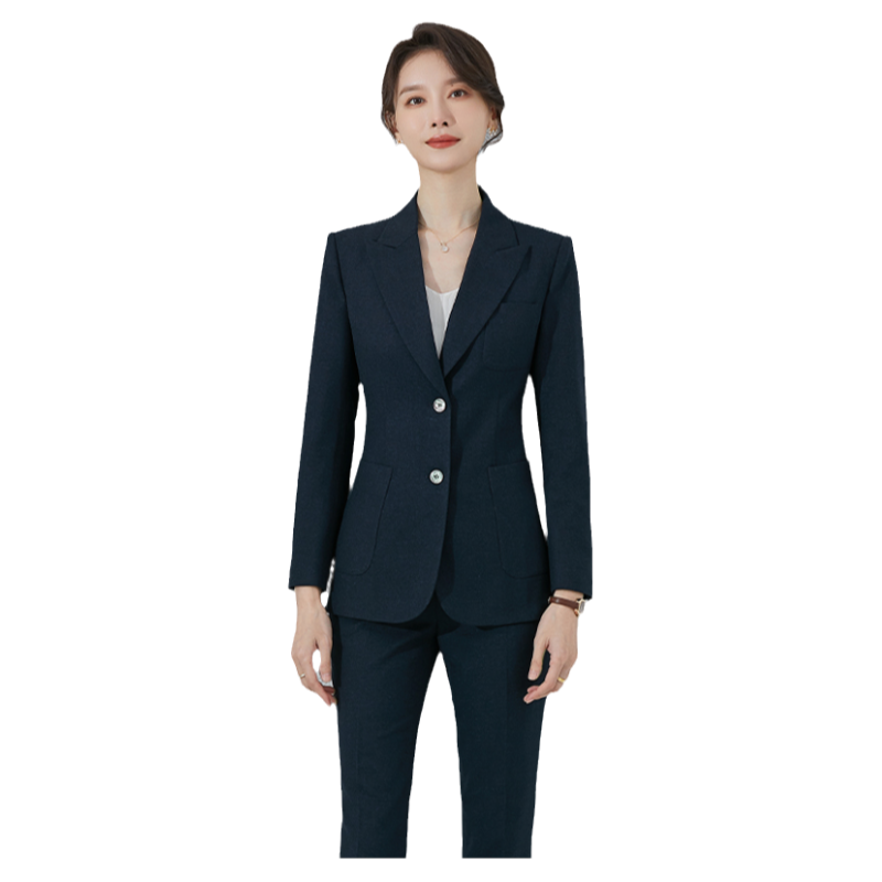 诗璐雅职业装套装新款秋冬干练气质商务女装修身简约行政经理西装