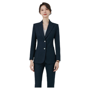 诗璐雅职业装套装新款秋冬干练气质商务女装修身简约行政经理西装