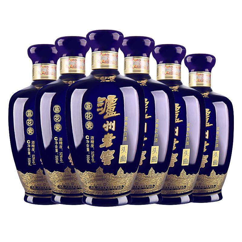 泸州老窖头曲38度/52度500ML*6瓶