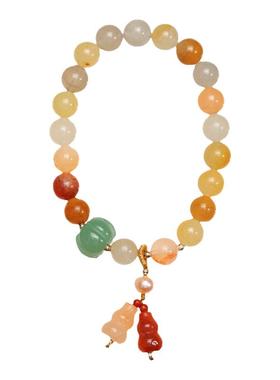 2023新款女金丝玉葫芦复古手链