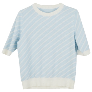 Lavinia 商场同款针织衫女春秋年新品纯棉短款上衣女I31Z128