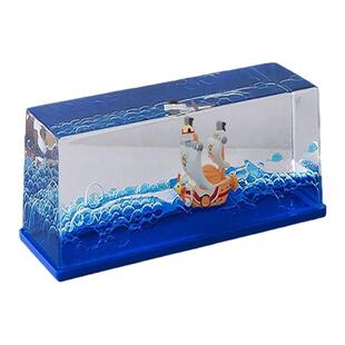 泰坦尼克号流体漂流瓶摆件乘风破浪漂浮友谊的小船永不沉没的船