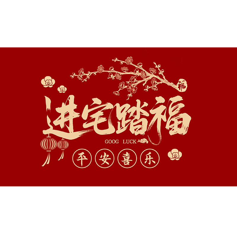 入户门地垫门口垫子红色进门脚垫家用新款可裁剪除尘防滑耐脏地毯
