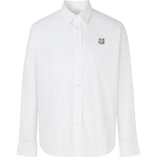 【618狂欢】Maison Kitsune 春夏男刺绣贴花棉质府绸衬衫