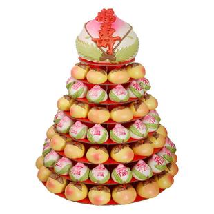 寿桃馒头生日老人蛋糕祝寿过寿点心胶东花饽饽大寿桃花馍寿包糕点