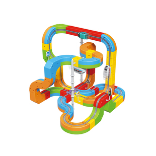 魔幻轨道立方体儿童玩具男孩益智高铁小火车DIY拼装开发动脑积木