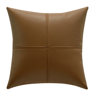 SILVERFROST轻奢高级感皮革抱枕套沙发靠枕腰靠垫靠背客厅高档