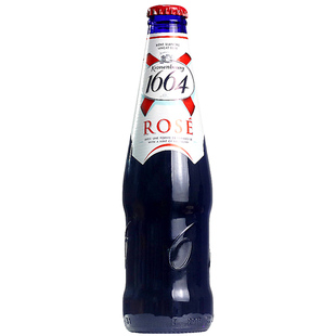 6瓶装伦堡凯旋Kronenbourg国产1664桃红啤酒330ml*6瓶百香果250ml