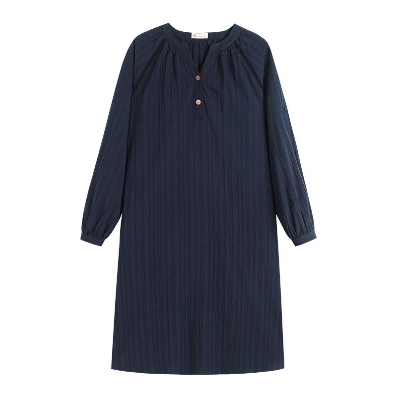 春秋纯棉情侣时尚复古家居服套装