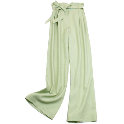 花苞腰宽松休闲港味百搭纸袋裤