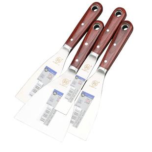 日本福冈工具可敲击加厚型铲刀特厚不锈钢油灰刀重型清洁刮刀劈刀