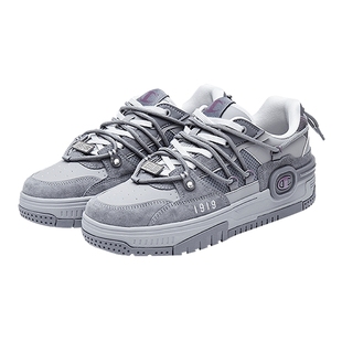 Champion冠军板鞋男秋冬运动耳机鞋Bumper V1复古红色休闲鞋