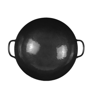 大铁锤双耳熟铁锅老铁锅开锅加厚手工锻打炒锅无涂层燃气灶适用