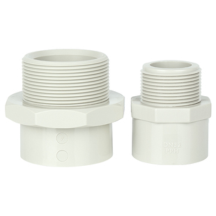 戎生PPH外牙直接PPR热熔对焊给水管快接外丝变径转变接头对接器32