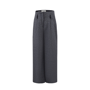aaaaxbbb 马蒂诺的舞步 灰色慵懒阔腿拖地裤女时尚显瘦百搭休闲裤