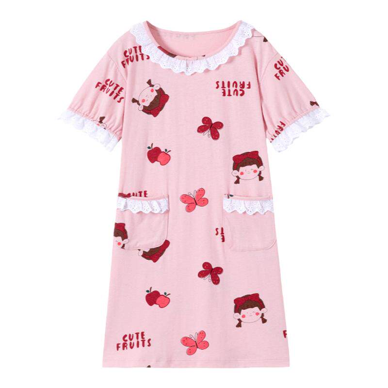 顶呱呱可爱甜美睡裙家居服纯棉童