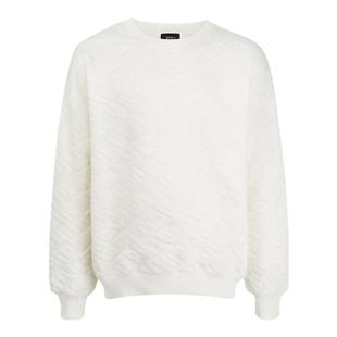 美特斯邦威字母提花毛衣男士秋季新款百搭套头舒适羊毛衫宽松上衣