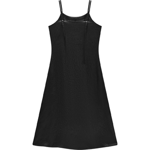 爱居兔高级简约吊带连衣裙女夏季新款时尚大气连衣裙