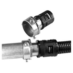 塑料波纹管接头管接头镀锌硬管与软管连接浪管和线管镀锌钢管对接