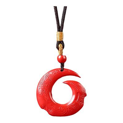 吉照堂正品朱砂时来运转吊坠本命年紫金砂项链男女款马年情侣礼物