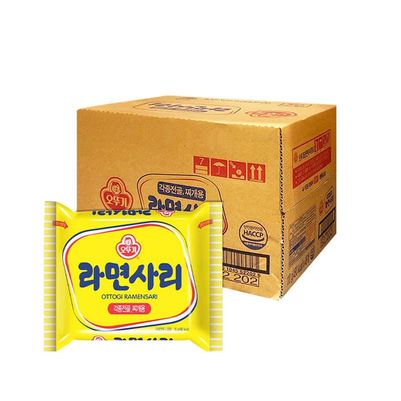 韩国进口不倒翁拉面饼48袋整箱火锅面方便面泡面炸酱速食拌面即食