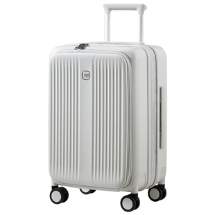 阿季2025新款侧开盖带扩容行李箱女20寸登机密码旅行箱24寸大容量