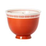 日式复古中国风创意陶瓷拉面碗高脚碗龙凤大汤碗餐具6英寸深碗勺