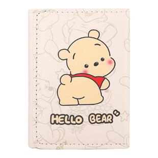 可爱帕恰狗卡通三折钱包女款大容量多卡位小巧便携儿童短款钱夹