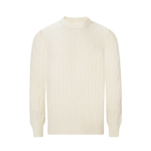 老钱风男装时尚商务复古麻花男士针织衫休闲保暖毛衣男款冬季加厚