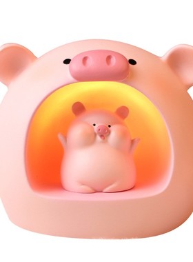可爱猪囡囡小夜灯儿童生日礼物