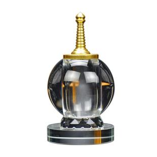 水晶工艺品水晶瓶舍利塔小号密封空瓶子装藏甘露丸的瓶子桌面摆件