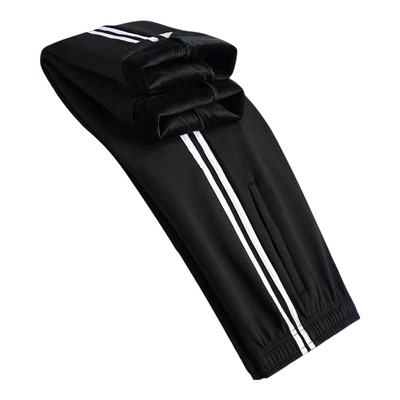 百搭两条杠直筒型长裤男秋冬季